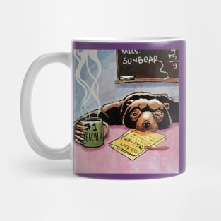 Mrs. Sunbear, #1 Teacher Mug